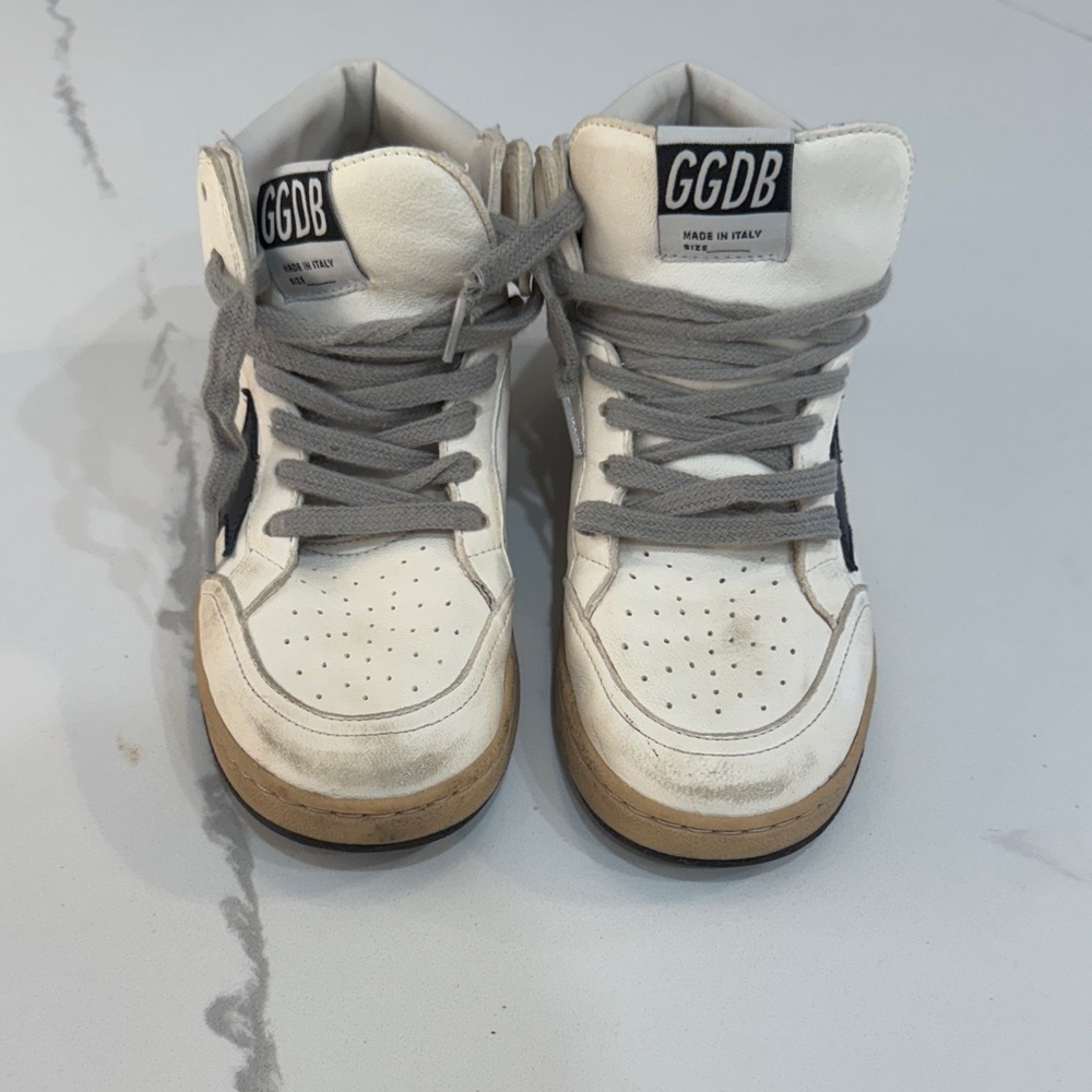 Golden Goose Kids Sneakers in White and Gray